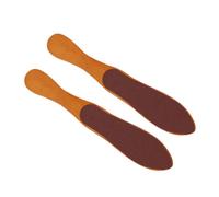 HONITANO 2 pièces Brosse Bois pour Forme de Bouteille Double Face Outil Décapant Callosités Grattoir pour Peau Morte pour Soin