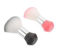 HONITANO 2 pièces Brosse de Nettoyage Coiffure Professionnelle Plumeau Doux pour Cou et Col Fibres Souples Outil Ergonomique pour Salon Barbershop