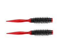 HONITANO 2 Pièces Brosse Ronde Nylon pour Cheveux Bouclés Peigne Ventilé Polyvalent pour Coiffage Défrisage et Volume Brosse Douce pour Chevelu Sensible Outil de Voyage Femme Homme
