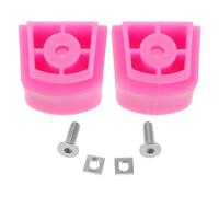 HONITANO 2 Pièces Butées de Frein Antidérapantes pour Patins à roulettes Garçon Fille Bloc de Frein Rose Foncé avec Vis Accessoires de Remplacement pour Patinage Sécurisé et Confortable