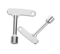 HONITANO 2 pièces Clé Triangle pour Porte Ascenseur Lot de Inoxydable Outil de Maintenance Urgence Portable pour Libération de Porte Ascenseur