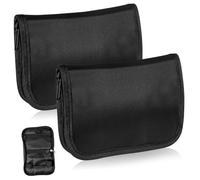 HONITANO 2 pièces de Rangement Portable pour Appareil Glycémie Étui Oxford Noir Protection Optimale pour Voyage et Usage