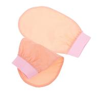 HONITANO 2 pièces Gants Exfoliants Imitation Soie pour Bain et Doux et Réutilisables Exfoliation Corps Visage pour Filles Élimination Peaux Mortes et Nettoyage Peau