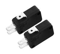 HONITANO 2 pièces Interrupteur Micro pour Four à Micro Ondes Bouton Poussoir Broches Compatible Électroménager Sécurité Renforcée Contrôle