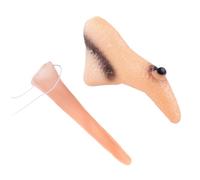 HONITANO 2 Pièces Lot de Nez de Sorcière Caoutchouc et Réutilisables pour Cosplay Halloween Déguisement Fête