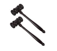 HONITANO 2 pièces Marteau de Juge Bois Massif Maillet pour Enchères et Ventes Accessoire Professionnel pour Juges et Commissaires Priseurs Finition Lisse et Design Élégant
