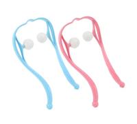 HONITANO 2 pièces Masseur Cervical Manuel Léger et Portable Appareil de Massage pour Nuque et Épaules Soulagement des Tensions Musculaires Choix de Couleurs Bleu et Rose