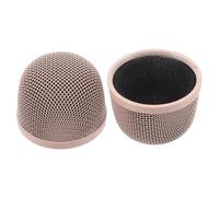 HONITANO 2 Pièces Microphone Ball Head Metal Mesh Cover Noise-reducing Microphone Metal Replacement For Studio Stage Wireless Handheld Mics