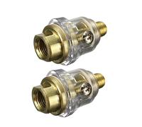 HONITANO 2 Pièces Mini Graisseur Pneumatique Pouce pour Compresseur Air Accessoire Ligne pour Outils Pneumatiques
