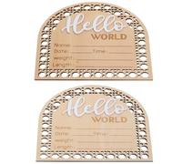 HONITANO 2 pièces Panneau Annonce de Naissance pour Né de Personnalisés pour Capturer et Nom