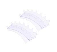 HONITANO 2 pièces Présentoir Transparent de Bureau Polystyrène Antichoc pour Rangement Pinceaux et Support Pratique et pour Organiser et Place