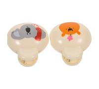 HONITANO 2 Pièces Protège-Brosse à Dents Portable Plastique avec Clip de Fixation Couvre-tête de Brosse de Voyage Anti-poussière pour Maison Bureau et Aventures Extérieures Design Adorable
