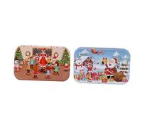HONITANO 2 Pièces Puzzle Bois de Noël pour Éducatif Créatif Bois Jeu de Puzzle Manuel pour Développement Cognitif et Coordination pour Garçons et Filles