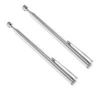 HONITANO 2 Pièces Ramassage magnétique télescopique aimants outil de ramassage magnétique magnetic pick up tool flexible Silver