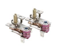 HONITANO 2 pièces Régulateur de Température Réglable pour Radiateur Électrique Thermostat de Remplacement Haute Efficacité avec Protection Surchauffe Contrôle Précis Couleur Aléatoire
