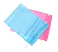 HONITANO 2 pièces Sachet Cadeau Satin Robuste Petits Sacs à Cordon pour Bijoux Douce Pochette Tissu pour Fêtes Bonbons Cadeaux Mariage et Shower Rose et Bleu