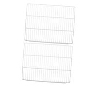 HONITANO 2 Pièces Séparateurs Réfrigérateur Métal Étagères Filaires Durables avec Cadre Horizontal Ventilé Organiseurs pour Optimisation Espace Cuisine et Congélateur