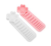 HONITANO 2 Pièces Silicone Makeup Brush Holder Organizer with Suction Cup Multifunctional Cleaning Mat and Drying Rack for Efficient Storage and Brush Care At Home