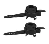 HONITANO 2 pièces Sonnette Garçon Fille Plastique Cloche pour Skateboard Trottinette et Tricycle Accessoire Cycle Pratique et Facile à Installer Noir