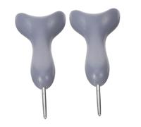 HONITANO 2 Pièces Stylo Braille Ergonomique Gris pour Débutants Outil Écriture Relief Adapté Aux Personnes Aveugles et Malvoyantes Accessoire Éducatif Polyvalent pour Apprentissage