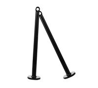 HONITANO 2 pièces Support Barre de Poids Musculation Métal Antirouille Tige Charge Multifonction Compatible Poulies et Appareils Fitness Rack pour Entraînement Musculaire à Domicile et