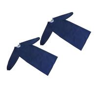 HONITANO 2 Pièces Tablier de Cuisine Imperméable Manches Longues Protection Complète Anti-huile et Éclaboussures Réglable pour Femmes et Hommes Léger et Résistant pour Nettoyage et Atelier