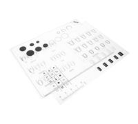 HONITANO 2 Pièces Tapis de Manucure Silicone Flexible pour Entraînement Nail Art Mélange de Couleurs et Dessin Précis Support pour Techniciens Ongulaires Professionnels et Usage à Domicile