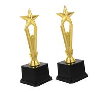 HONITANO 2 Pièces Trophée Étoile Or Mini Trophées Participation pour Garçon Fille Récompense Créative Colorée Souvenir École et Maternelle Prix Motivation pour Sports Danse et Chant