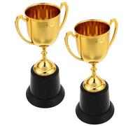 HONITANO 2 Pièces Trophées Plastique Robustes avec Base Ronde Coupes de Récompense Scolaires pour Excellence Académique et Compétitions Médailles Honneur pour Garçon Fille et
