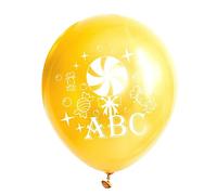 HONITANO 20 Pièces Ballons Colorés Latex Décoratifs pour Rentrée Scolaire Imprimés Sucette Cartoon Décoration Festive pour Fête Classe et Anniversaire