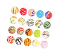 HONITANO 20 Pièces Billes Colorées pour Décoration Jardin et Aquarium Perles Rondes Solides pour Loisirs Créatifs et Arrangements Floraux Assortiment et Facile à Nettoyer