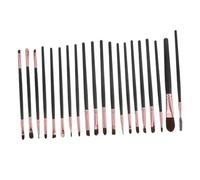 HONITANO 20 pièces Kit Pinceaux Maquillage Professionnel Outils Cosmétiques Rose Doré avec Poils Doux pour Sourcils Fard à Paupières et Contouring