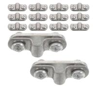 HONITANO 20 Pièces Lot de 20 Cales de Fixation de Garde-Boue de Vélo avec Vis Plaque de Fixation Robuste Compatible Vtt et Vélo de Route Kit de Support de Montage pour Entretien et