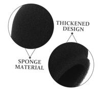HONITANO 20 pièces Mic Covers Mousse Épaisse Noire Accessoires de Protection pour Microphone Professionnel Du Bruit Du Vent Adapté pour Enregistrement Audio et Diffusion