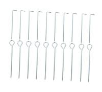 HONITANO 20pièces Piquets De Tente Fer pour Camping Fixation De Corde pour Auvent Extérieur Piquets De Tente Durables pour Divers Types De Sols