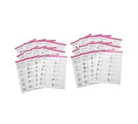 HONITANO 24 feuilles Cahier de Pratique Nail Art Blanc Modèles Variés Manucure Formation Débutants et Professionnels