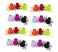 HONITANO 24 Pièces Charms Daraignée Feutre Halloween Accessoires Diy Colorés Pour Bijoux Décorations De Sac À
