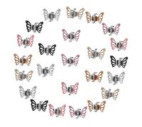 HONITANO 24 Pièces Mini Pinces Cheveux Papillonnés Garçon Fille Clips Zingué Durables Accessoires Cheveux Filles Éclatants Pinces Petits Griffes Antidérapantes Décorations Coiffure Garçon c