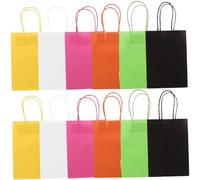HONITANO 24 pièces Sachets Colorés Kraft avec Poignées Pochettes Multipurpose pour Petits Pratique pour et Anniversaires