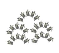 HONITANO 25 pièces Clips Supports Étagères Inox pour Réfrigérateur Congélateur Crochets de Fixation Faciles à Installer Accessoires Durables pour Étagères de Cabinet Frigorifique