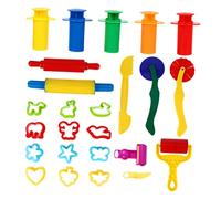 HONITANO 25 pièces Kit Accessoires Argile Outils de Moulage et Extrudeuse pour Jeu Créatif et Apprentissage des Garçon Fille