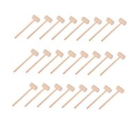 HONITANO 25 Pièces Mini Maillets Bois Mallet Hammer pour Garçon Fille Marteaux Bois Naturel pour Jeux Éducatifs Artisanat et Cassage de Fruits de Mer Adaptée Aux Petites et Sécurisé