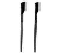 HONITANO 2Pcs Peigne à Sourcils et Cils Pratique Dents Épaisses en Acier Inoxydable Maquillage des Sourcils et Cils