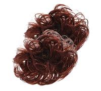 HONITANO 2pièces Chignon Désordonné Postiche Accessoire Femme Cheveux Bouclés Pour Cosplay Et Festivals Vin