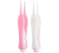 HONITANO 2pièces Outils De Nettoyage Oreilles Avec Led Cure-oreilles Plastique Pour Blanc Rose