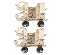 HONITANO 2pièces Voiture pour Garçon Fille Bois à Soi-même Kit DIY pour Expériences Scientifiques Et Apprentissage Pratique