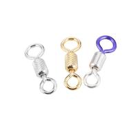 HONITANO 3 boîtes Connecteurs de Solides avec Émerillons à Billes Rotation Fluide Anneaux Soudés Renforcés Kit Boîtes pour Montage Matériel Truite