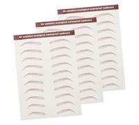 HONITANO 3 feuilles Autocollants Sourcils Tatouage Imperméables Lot de Transferts Tatouage Sourcils Réalistes Faciles à Utiliser et Résistants