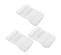 HONITANO 3 Pièces Boîte de Rangement Compacte Transparente pour 6 Embouts de Jet Dentaire, Étui de Voyage Léger Compatible Hydropulseur, Protection Anti-Poussière avec Compartiments