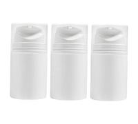 HONITANO 3 pièces Bouteilles de Lotion Sous Vide Flacons Cosmétiques Pression Portables pour Voyage Shampooing Crème Visage Corps